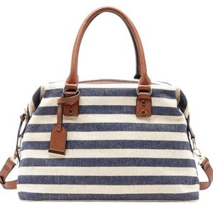 Sole Society Leighton Stripe Weekend/Travel Bag